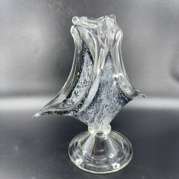 Venetian Glass Arte Murano Linea Mary Kristal Sculpture Glass Made In Italy VTG - Picture 12 of 12